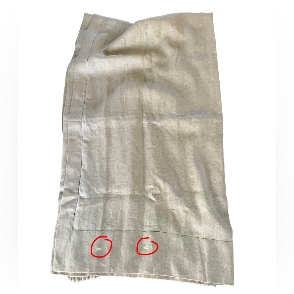 2 VTG Nate Berkus Linen Neutral Curtains - Picture 3 of 10